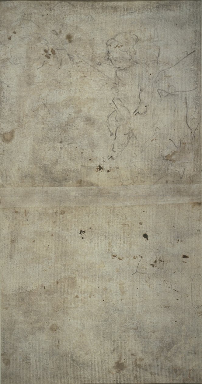 Skisse av Joseph som holder Kristusbarnet av Giovanni Antonio Guardi