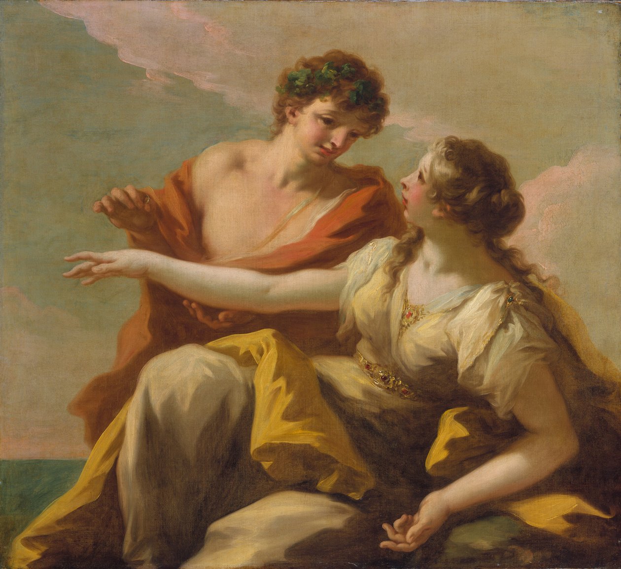 Bacchus og Ariadne, ca. 1720 av Giovanni Antonio Pellegrini