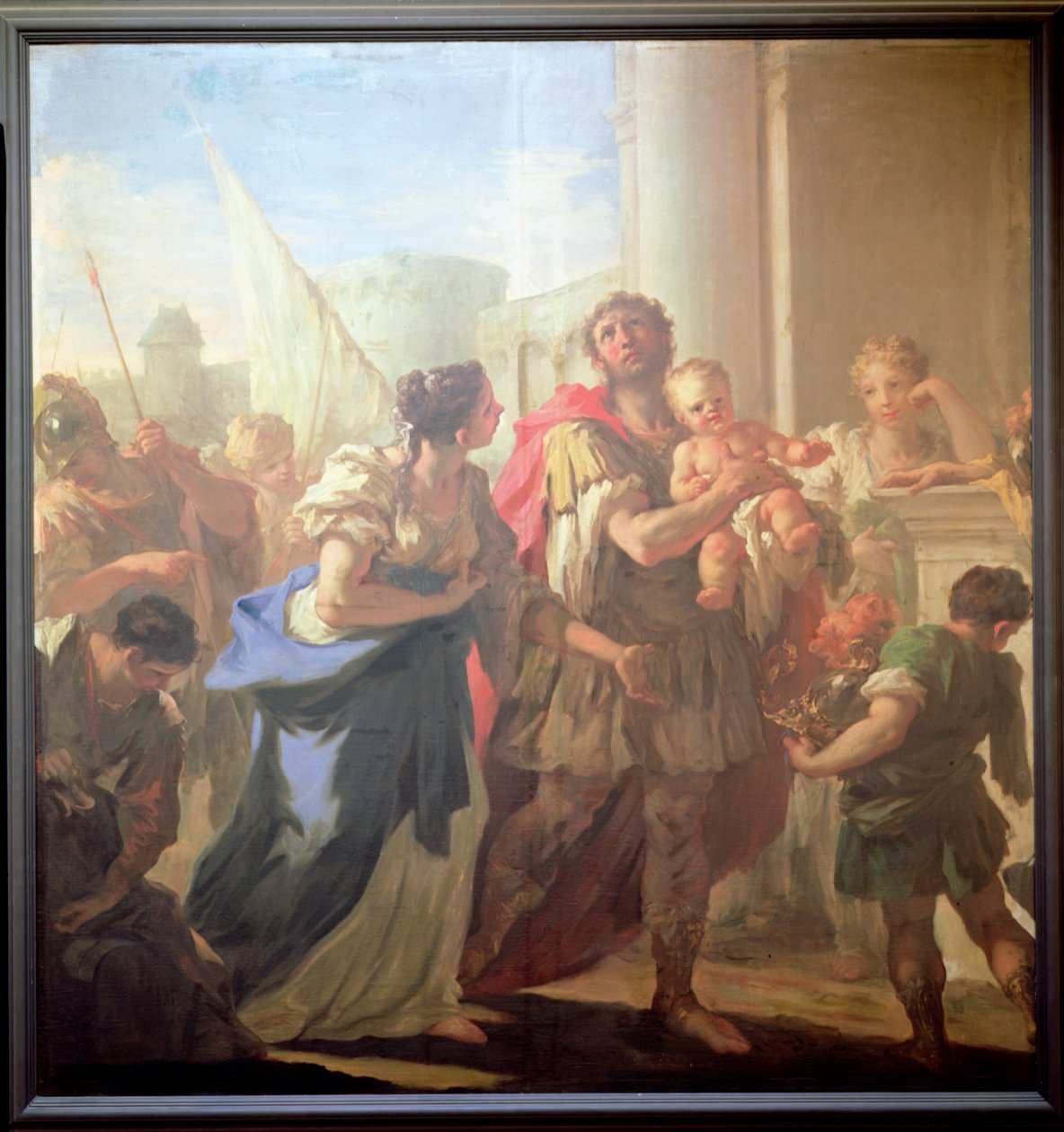 Hector og Andromache, ca. 1708-10 (olje på lerret) av Giovanni Antonio Pellegrini