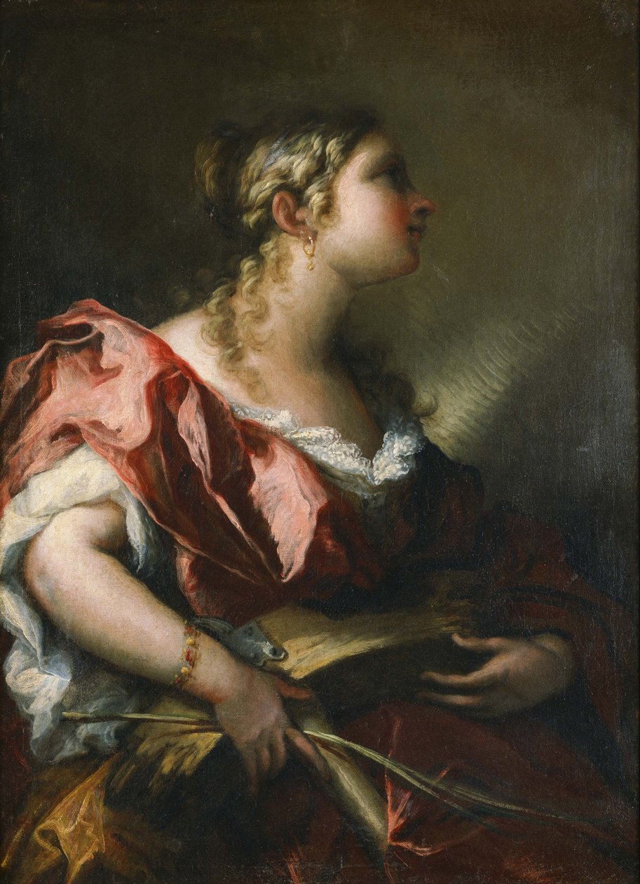 Den hellige Katarina av Alexandria av Giovanni Antonio Pellegrini