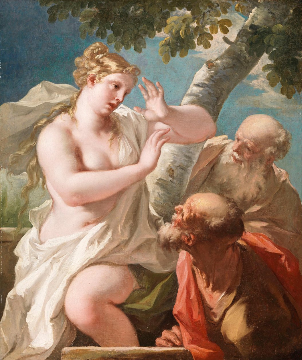 Susanna og de eldste av Giovanni Antonio Pellegrini