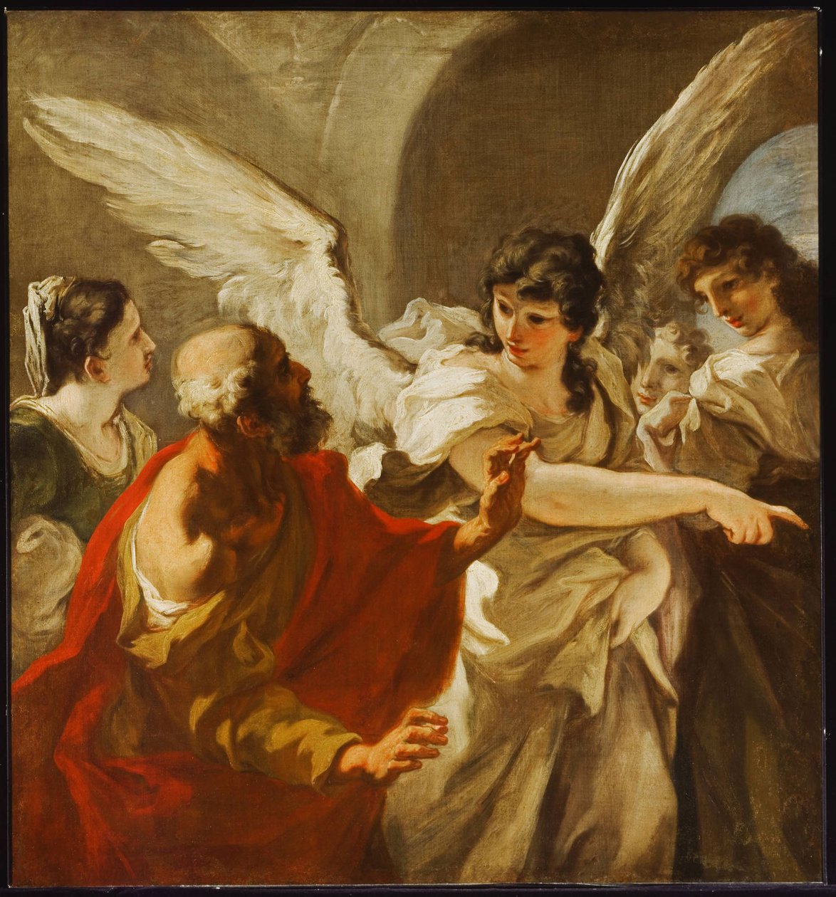 Lots flukt av Giovanni Antonio Pellegrini