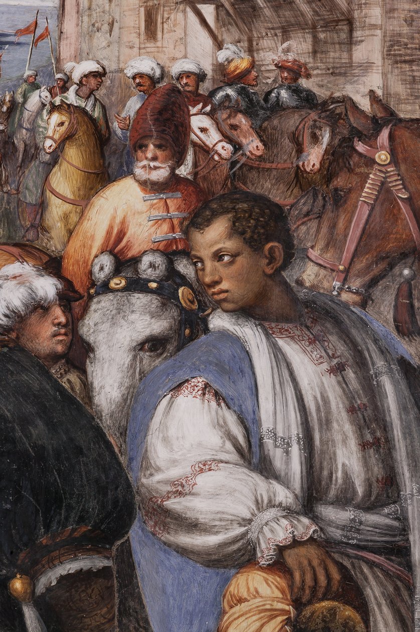 Tilbedelse av magiene og tilbedelse av hyrdene av Giovanni Antonio Pordenone