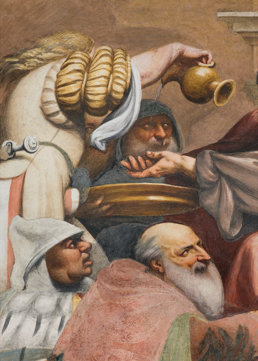 Central Aave, tredje spenn sør, klatre til Golgata, Il Pordenone av Giovanni Antonio Pordenone