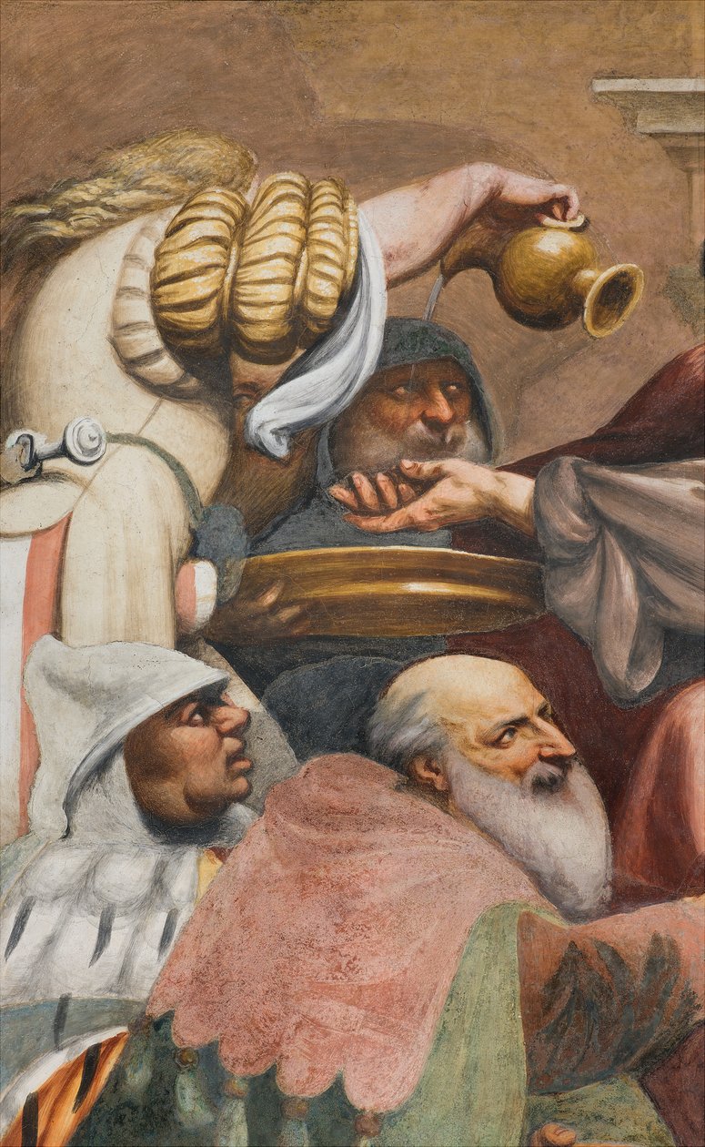 Central Aave, tredje spenn sør, klatre til Golgata, Il Pordenone av Giovanni Antonio Pordenone