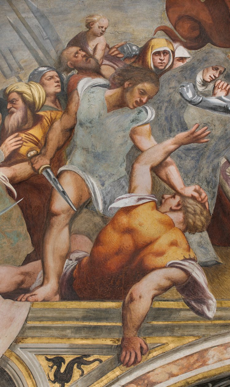 Central Aisle, First South Span, Kristus spikret til korset, Pordenone av Giovanni Antonio Pordenone