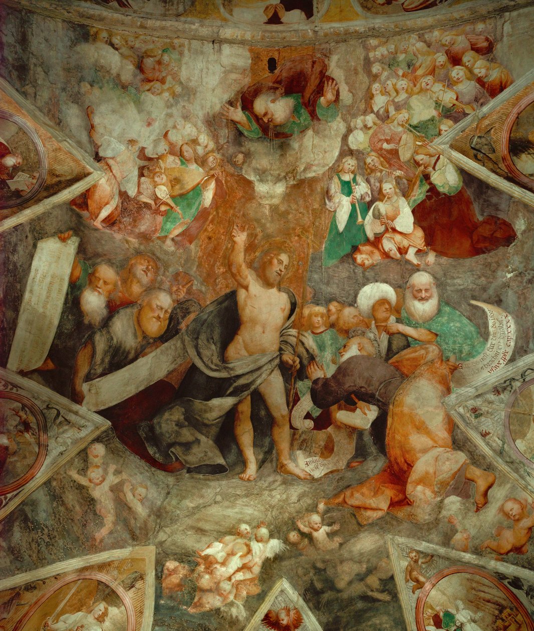 Kristus Dommer ønsker St. Peter velkommen i himmelen av Giovanni Antonio Pordenone