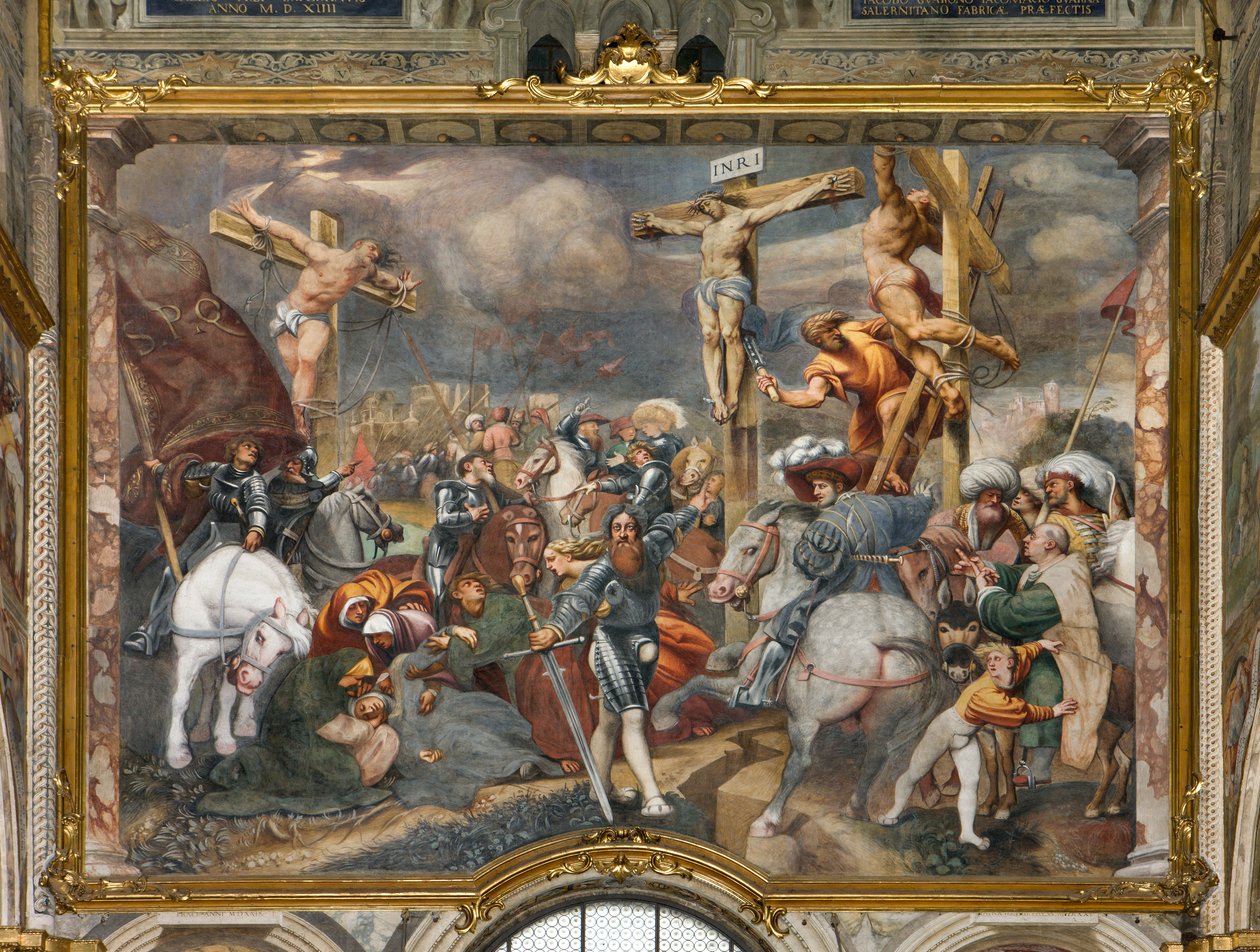 Counterfaccata, IL Pordenone, Crucifixion 1520-21 av Giovanni Antonio Pordenone