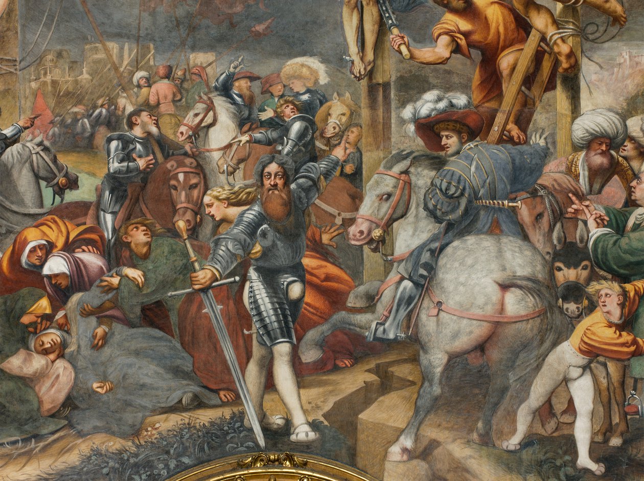 Counterfaccata, IL Pordenone, Crucifixion 1520-21, detalj av Giovanni Antonio Pordenone