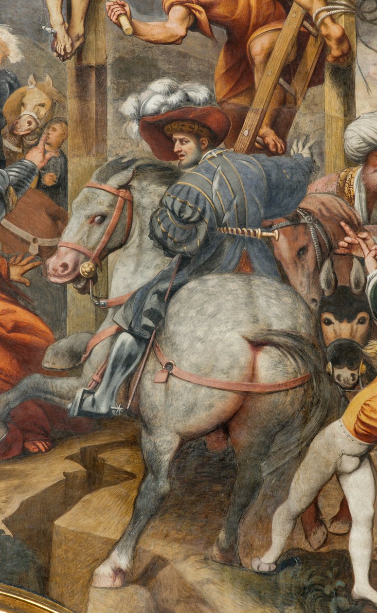 Counterfaccata, IL Pordenone, Crucifixion 1520-21, detalj av Giovanni Antonio Pordenone