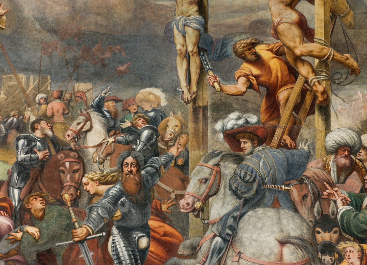 Counterfaccata, IL Pordenone, Crucifixion 1520-21, detalj av Giovanni Antonio Pordenone