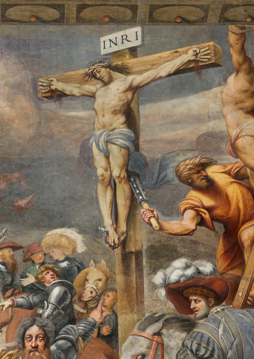 Counterfaccata, IL Pordenone, Crucifixion 1520-21, detalj av Giovanni Antonio Pordenone