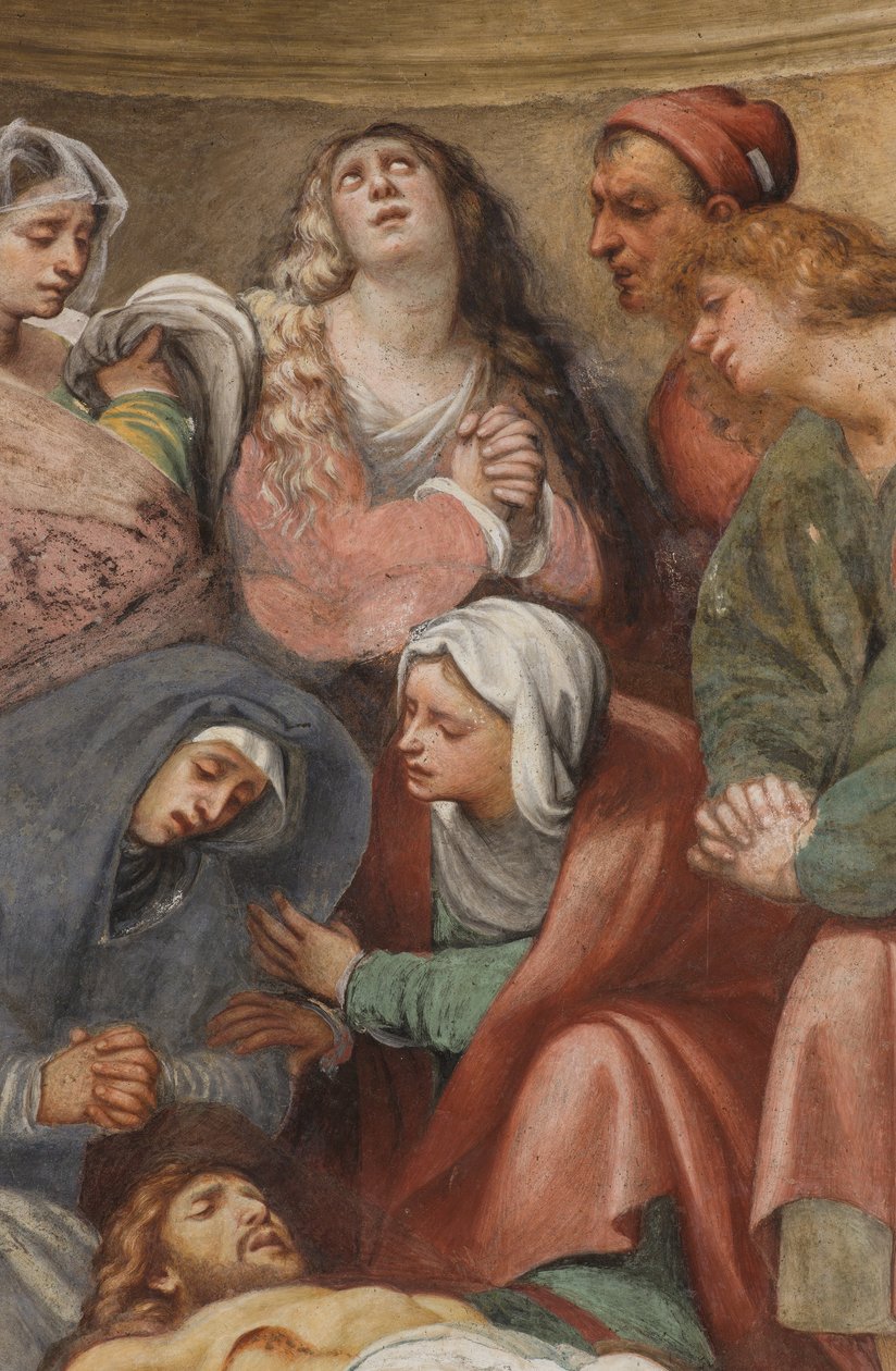 Counterfaccata, IL Pordenone, Deponering 1522, detalj av Giovanni Antonio Pordenone