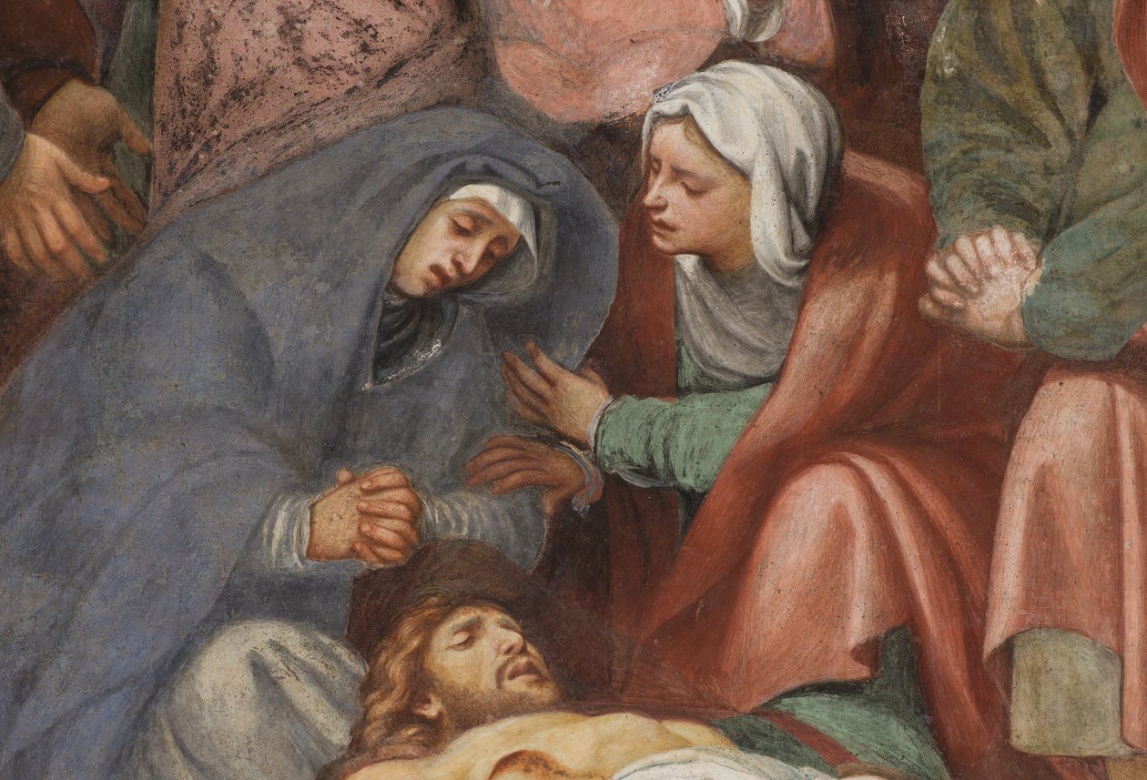 Counterfaccata, IL Pordenone, Deponering 1522, detalj av Giovanni Antonio Pordenone