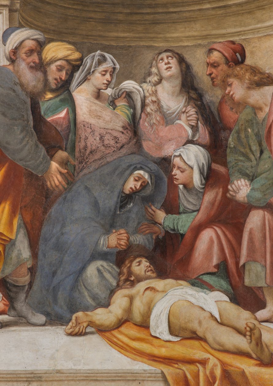 Counterfaccata, IL Pordenone, Deponering 1522, detalj av Giovanni Antonio Pordenone