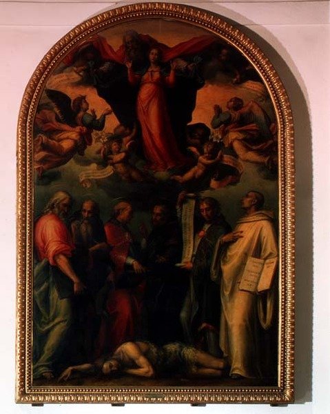 Kirkens legers strid om den ulastelige unnfangelse av Giovanni Antonio Sogliani