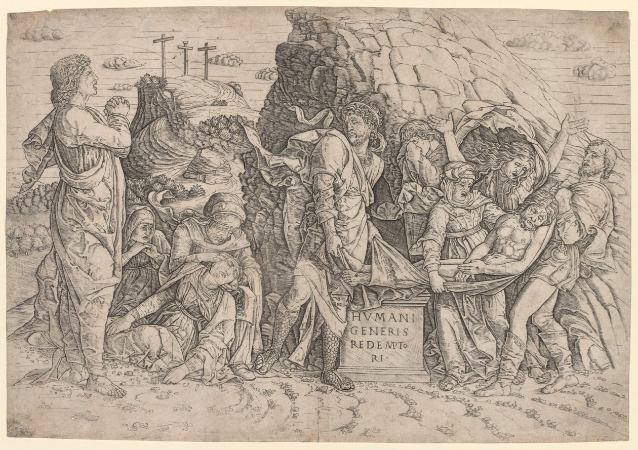 Gravlegging, c. 1509. av Giovanni Antonio da Brescia