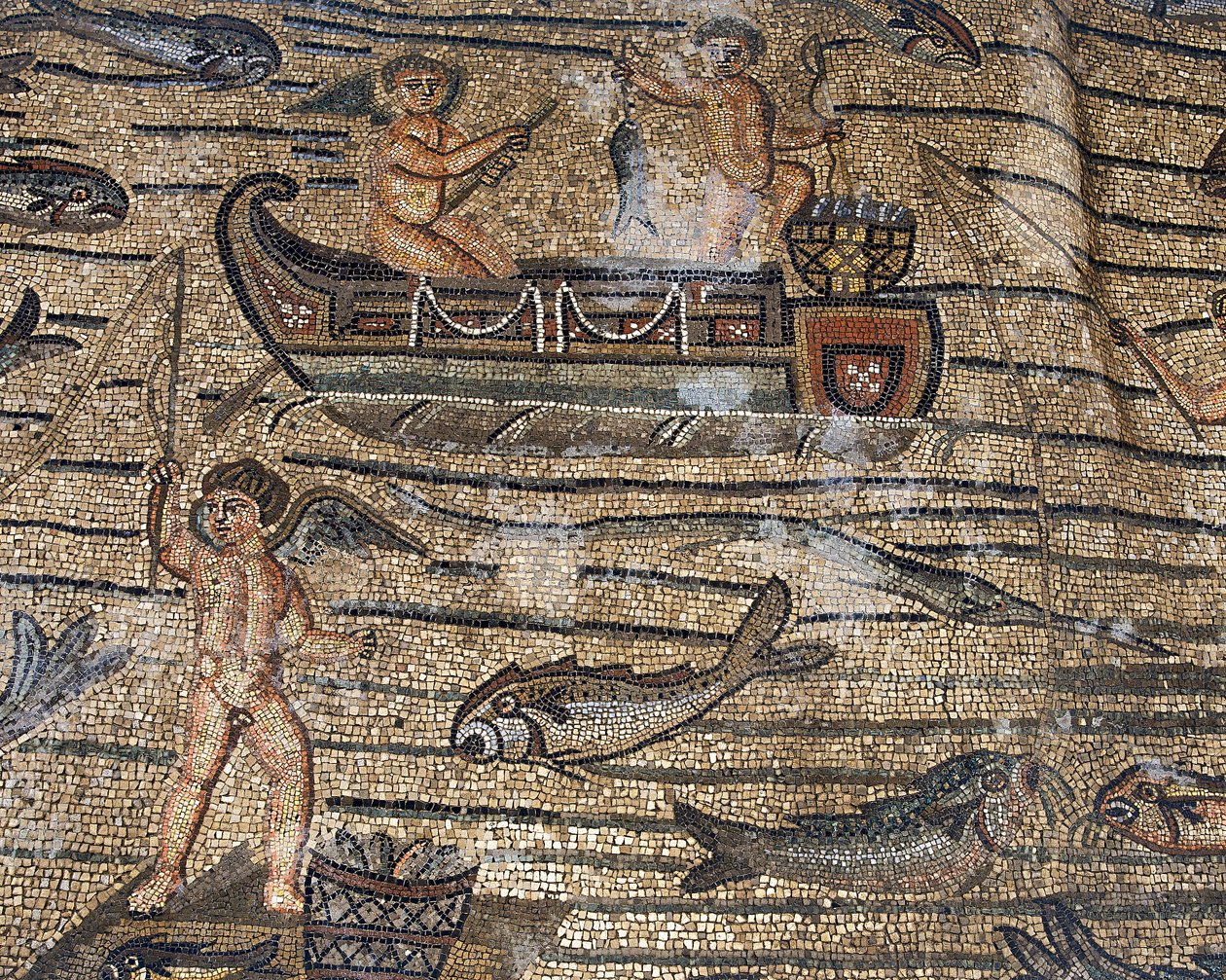 Etasje i den tidlige kristne basilikaen i Aquileia, Udine av Phillipe de Marlier