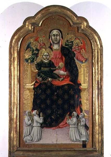 Madonna og barn (tempera på panel) av Giovanni Antonio da Pesaro
