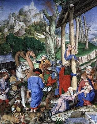 Tilbedelsen av magiene av Giovanni B. Castello