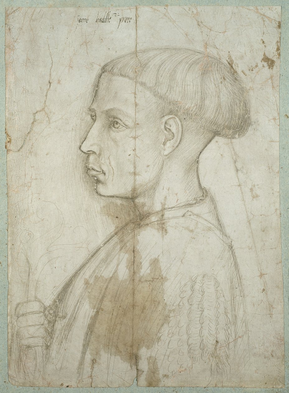 Byste av en ung mann i profil, 1430-40 av Giovanni Badile