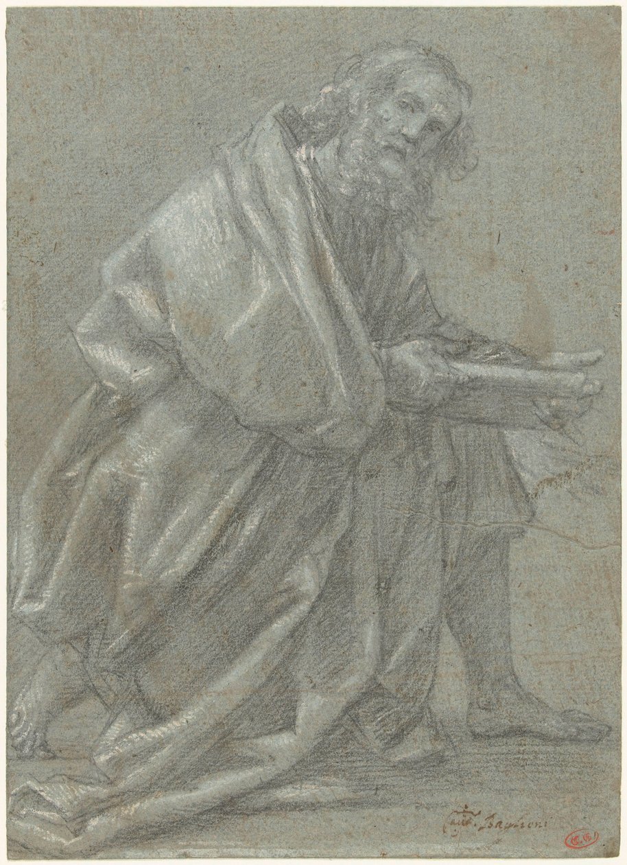 Studie for en knelende apostel av Giovanni Baglione