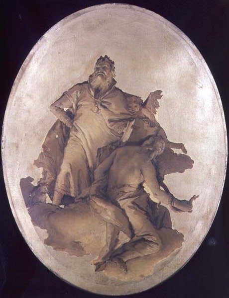 Allegori om fortjeneste og klokskap av Giovanni Battista Tiepolo
