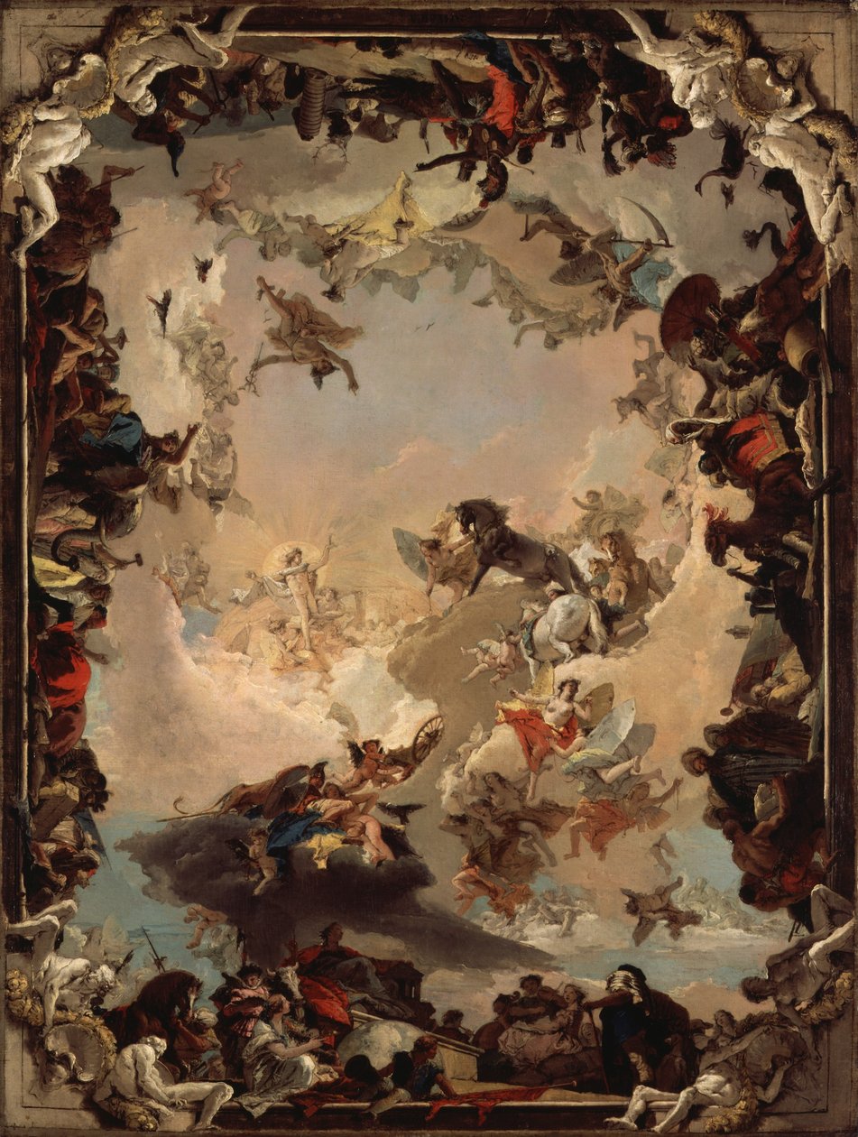 Allegori over planetene og kontinentene av Giovanni Battista Tiepolo
