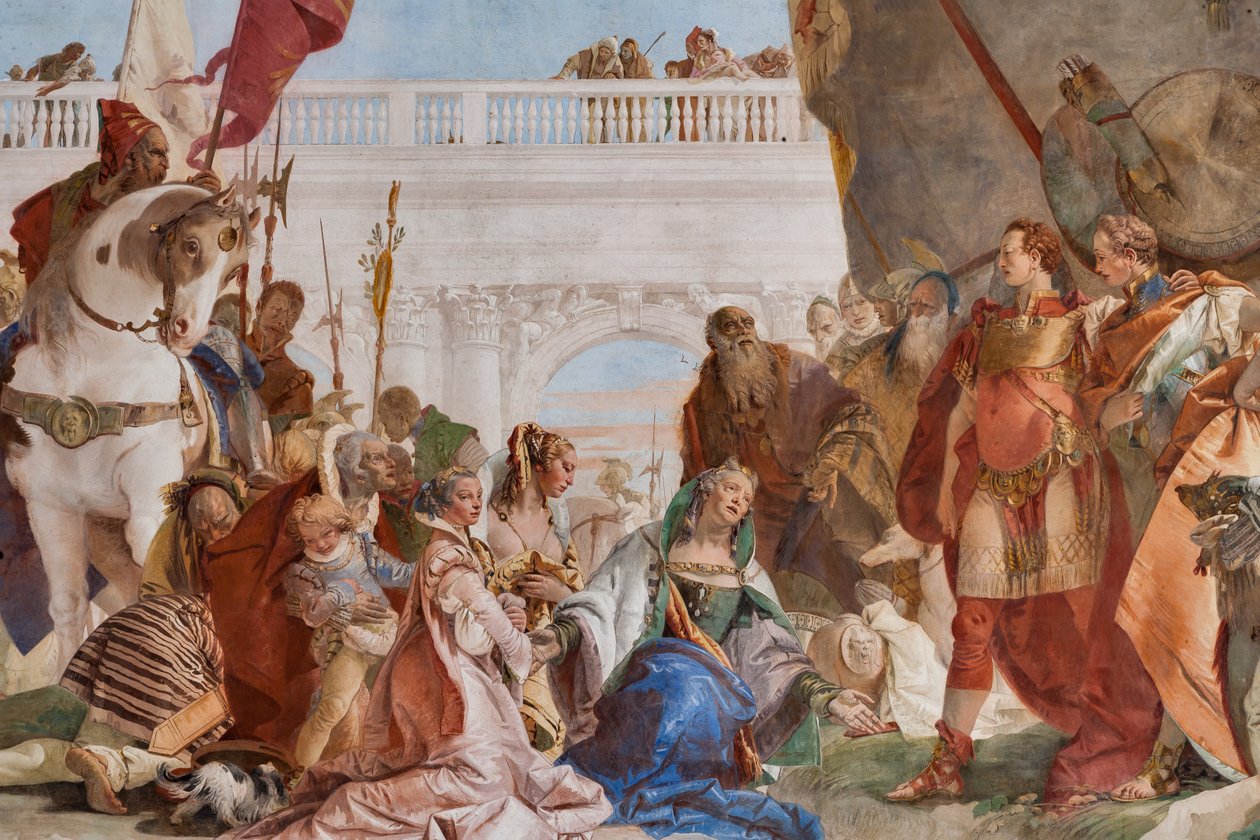 Kontinens av Alexander den store (detalj) av Giovanni Battista Tiepolo