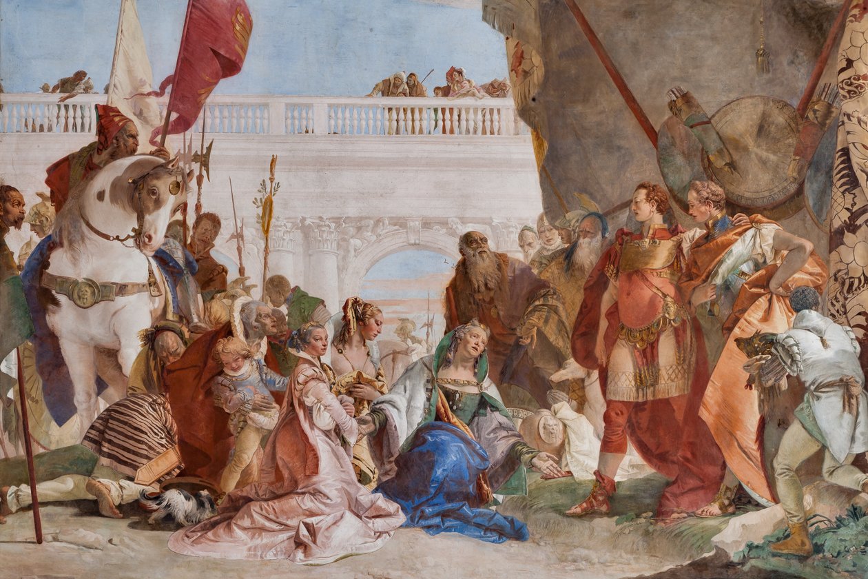 Kontinens av Alexander den store (detalj) av Giovanni Battista Tiepolo