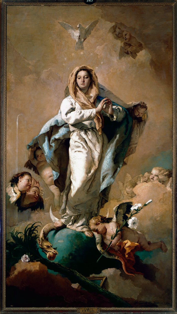Ulastelig unnfangelse av Giovanni Battista Tiepolo