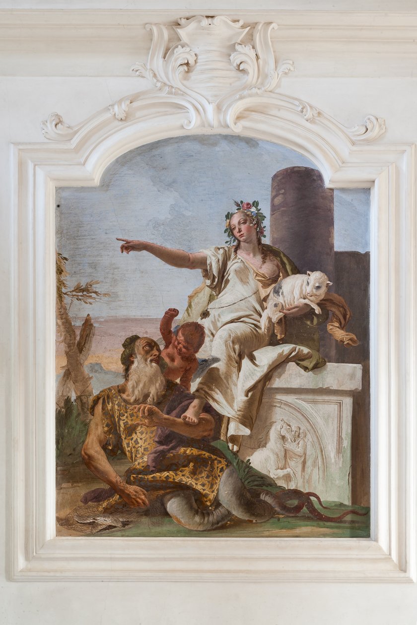 Uskyld sender bort bedrag av Giovanni Battista Tiepolo
