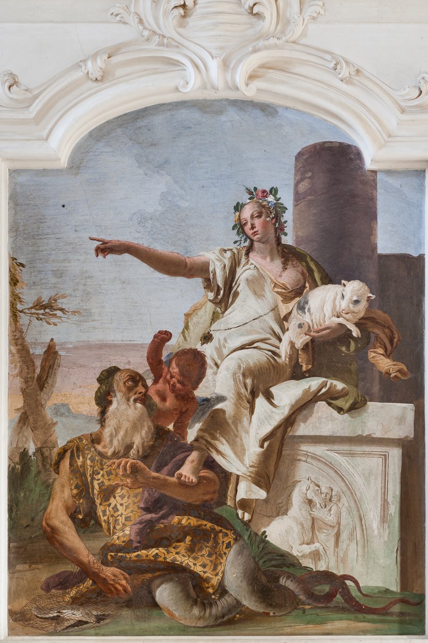 Uskyld sender bort bedrag av Giovanni Battista Tiepolo