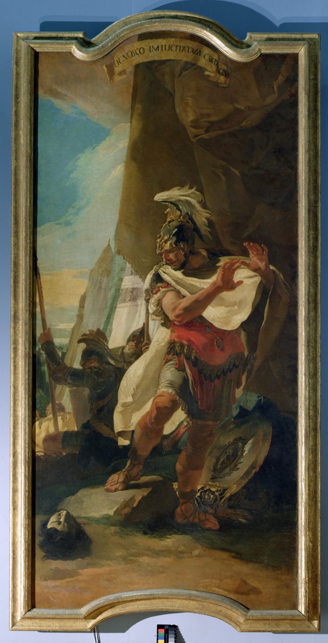 Hannibal med hodet til broren Hasdrubal av Giovanni Battista Tiepolo