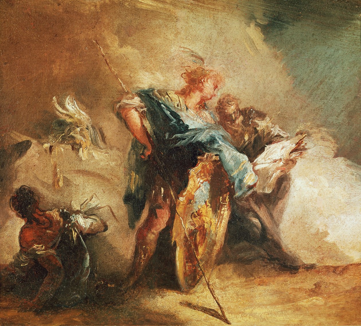 Minerva dikterende lover av Giovanni Battista Tiepolo