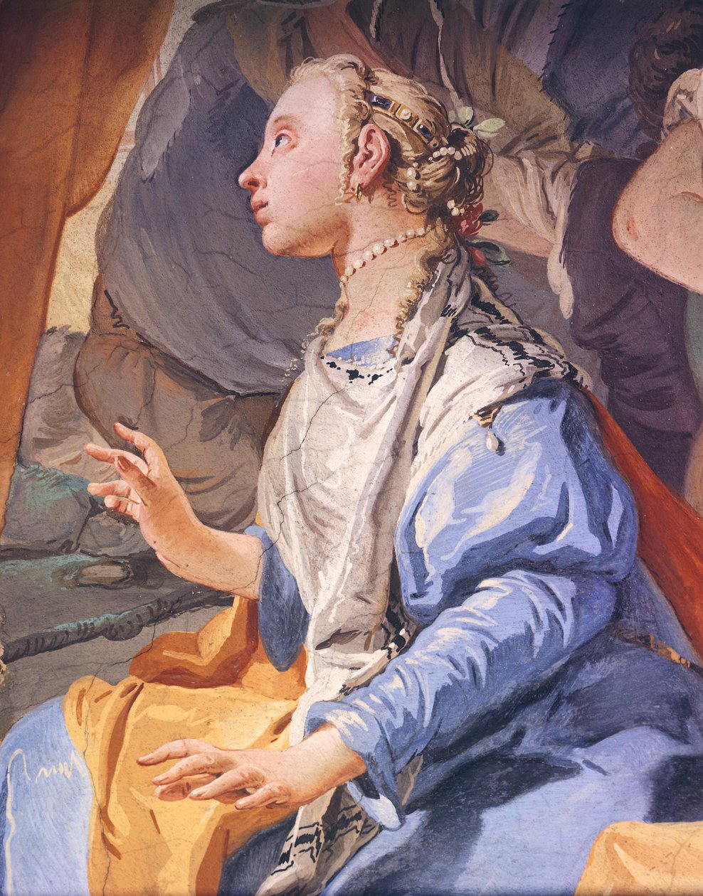 Rachel gjemmer idoler, av Giambattista Tiepolo (1696-1770), freskomaleri, erkebiskopens palass i Udine av Giovanni Battista Tiepolo