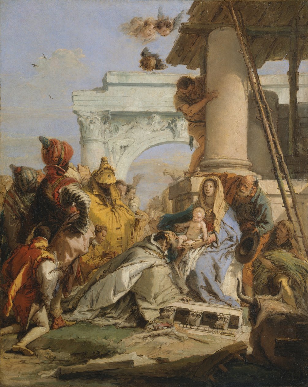 The Adoration of the Magi (olje på lerret) av Giovanni Battista Tiepolo