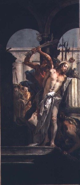 The Flagellation (olje på lerret) av Giovanni Battista Tiepolo