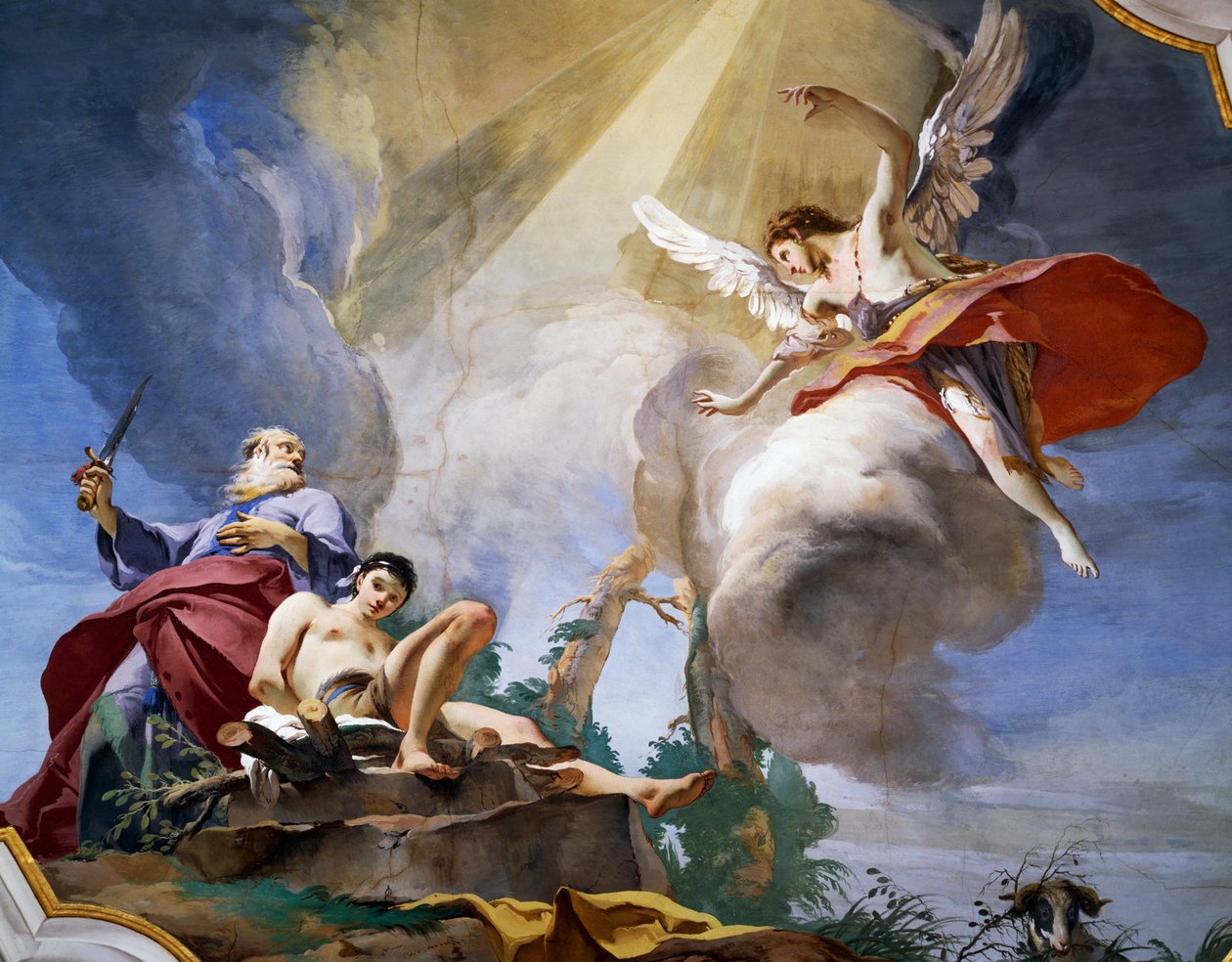 Abrahams offer, detalj av Giovanni Battista Tiepolo