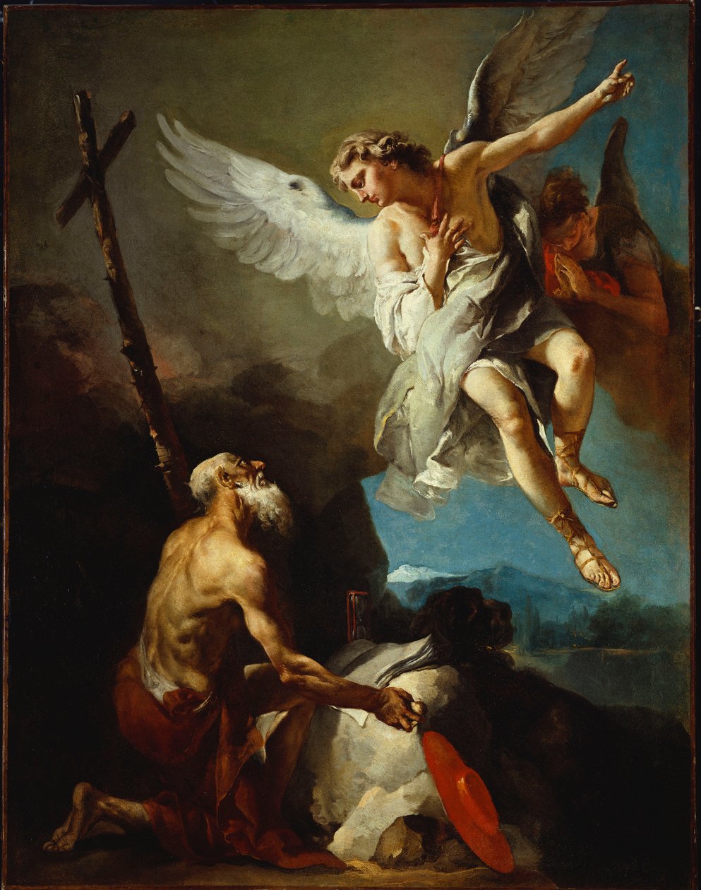 The Vision of St. Jerome (olje på lerret) av Giovanni Battista Tiepolo