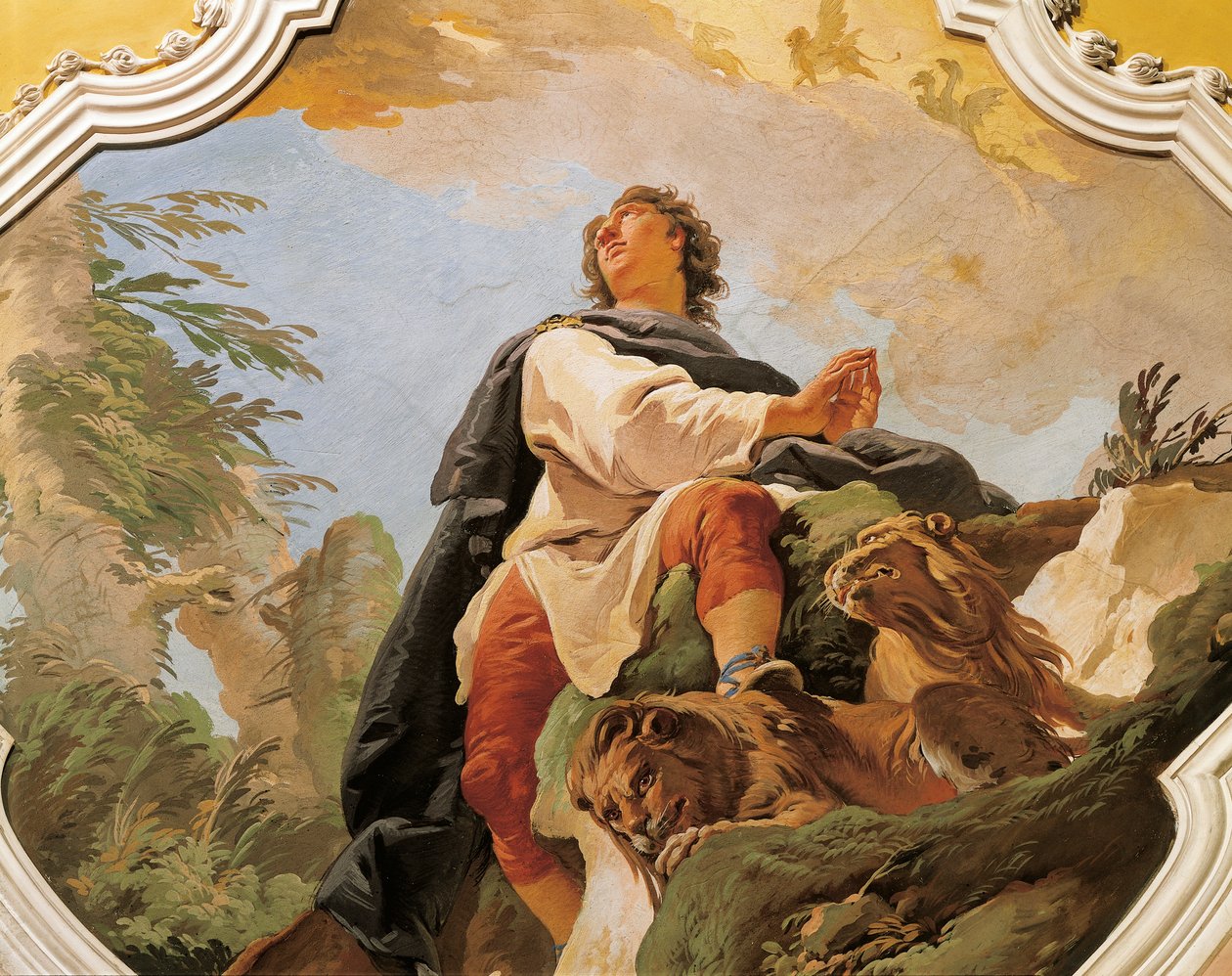Profeten Daniel, av Giovanni Battista Tiepolo (1696-1770), freskomaleri, Patriarkalske palass, Udine av Giovanni Battista Tiepolo