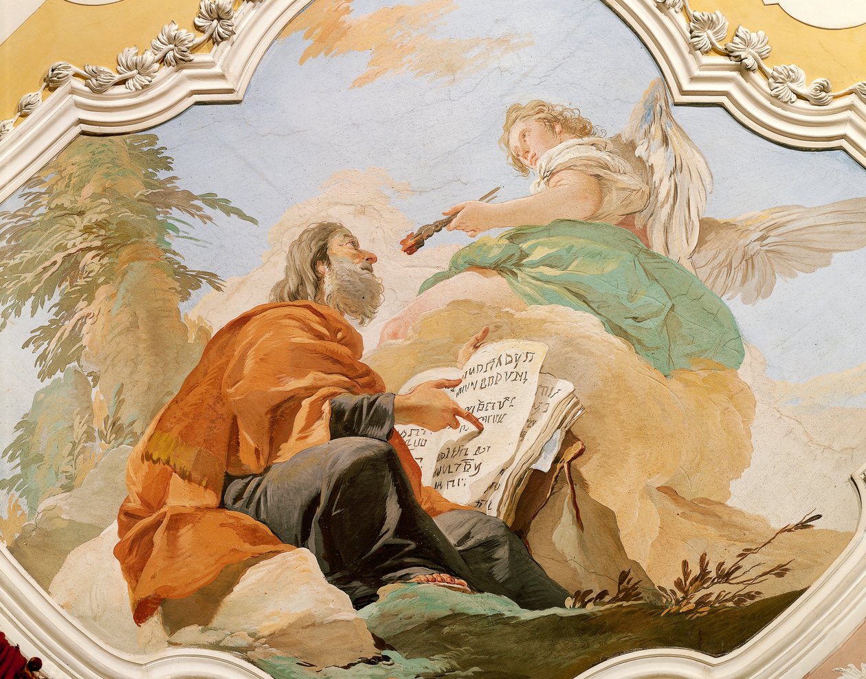 Profeten Jeremiah, av Giovanni Battista Tiepolo (1696-1770), freskomaleri, Patriarkalske palass, Røde Rom, Udine av Giovanni Battista Tiepolo