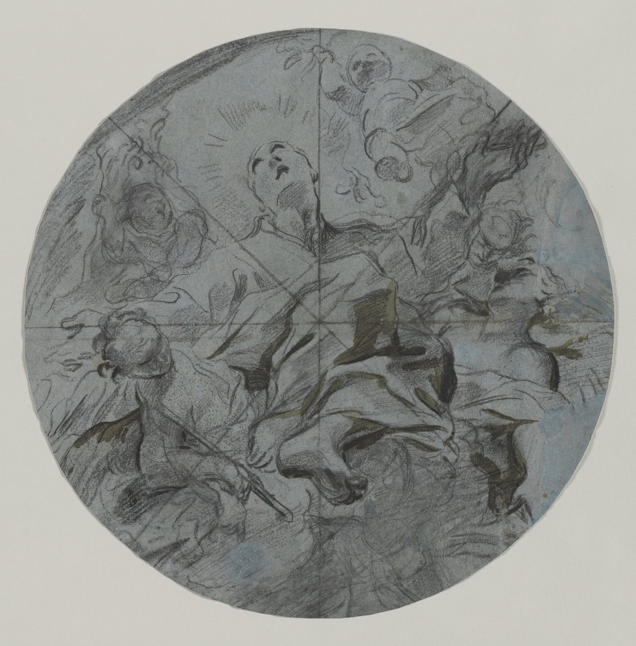 Apotheosis of a Saint recto, andre halvdel av 1600-tallet. av Giovanni Battista Benaschi