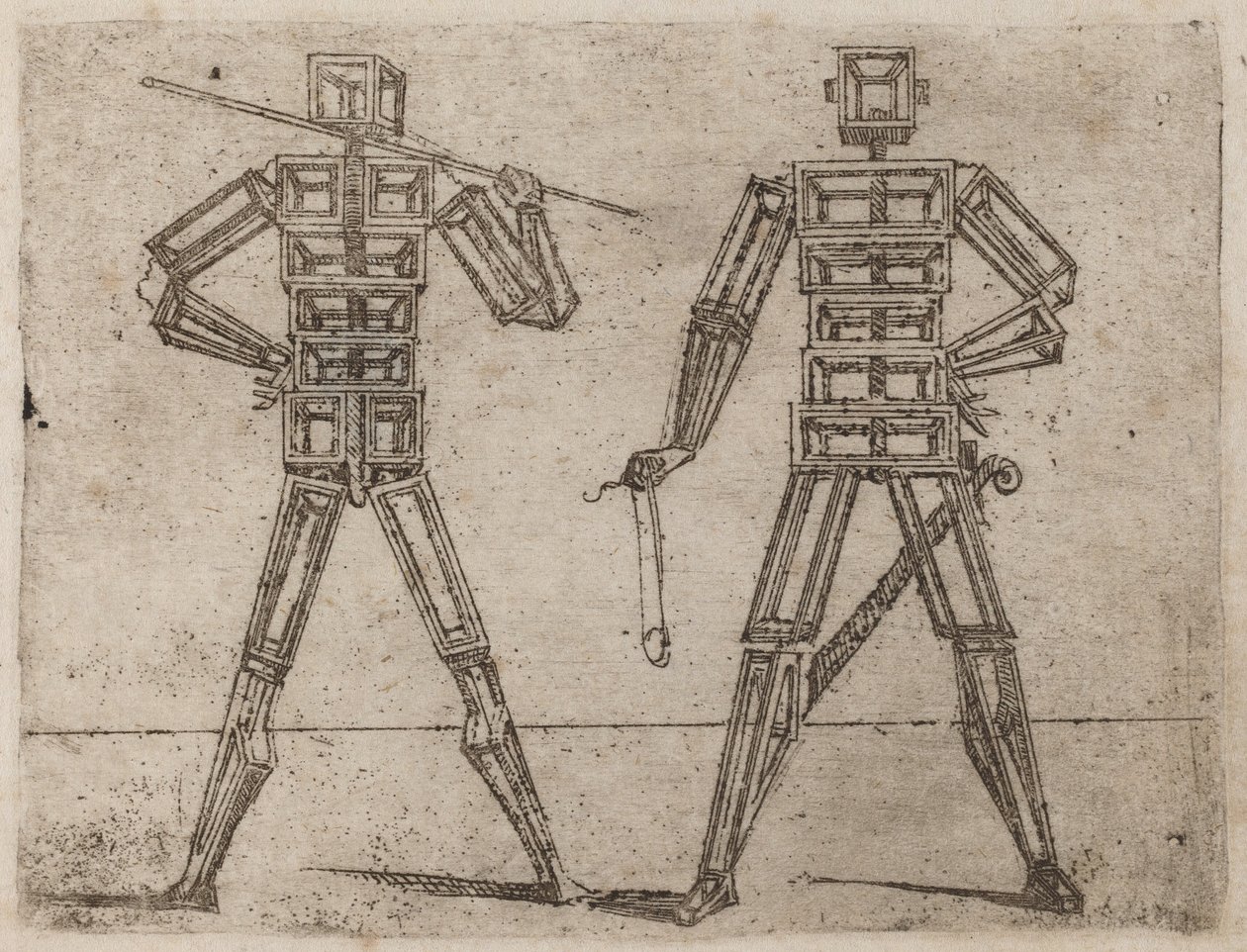 Fra "Bizzarie di diverse figurer" av Giovanni Battista Bracelli