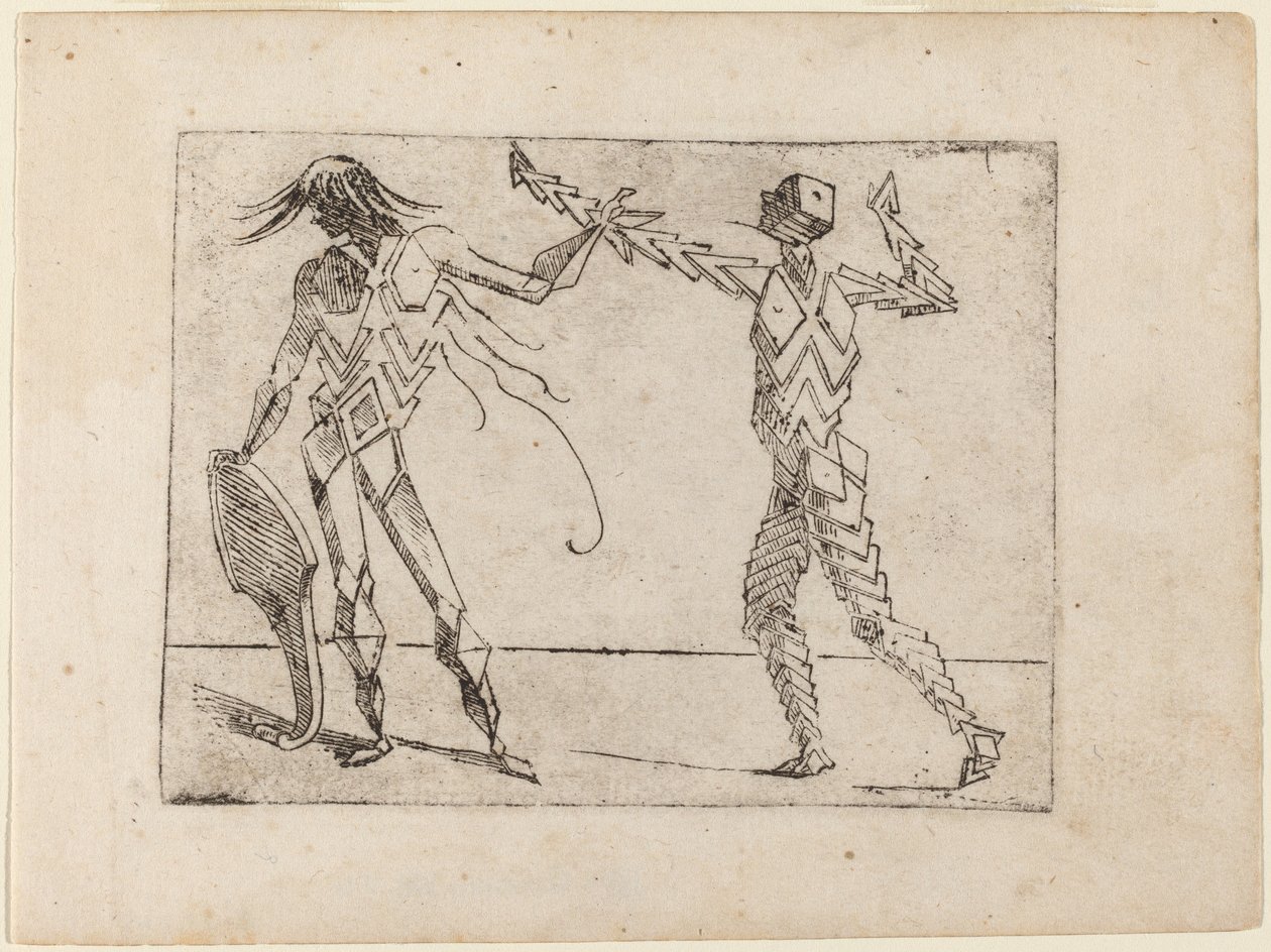 Fra "Bizarre of Various Figures" av Giovanni Battista Bracelli