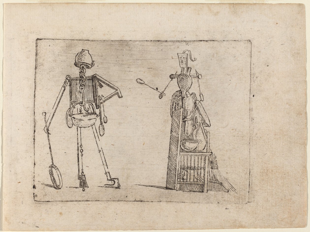 Fra "Bizzarie di diverse figurer" av Giovanni Battista Bracelli