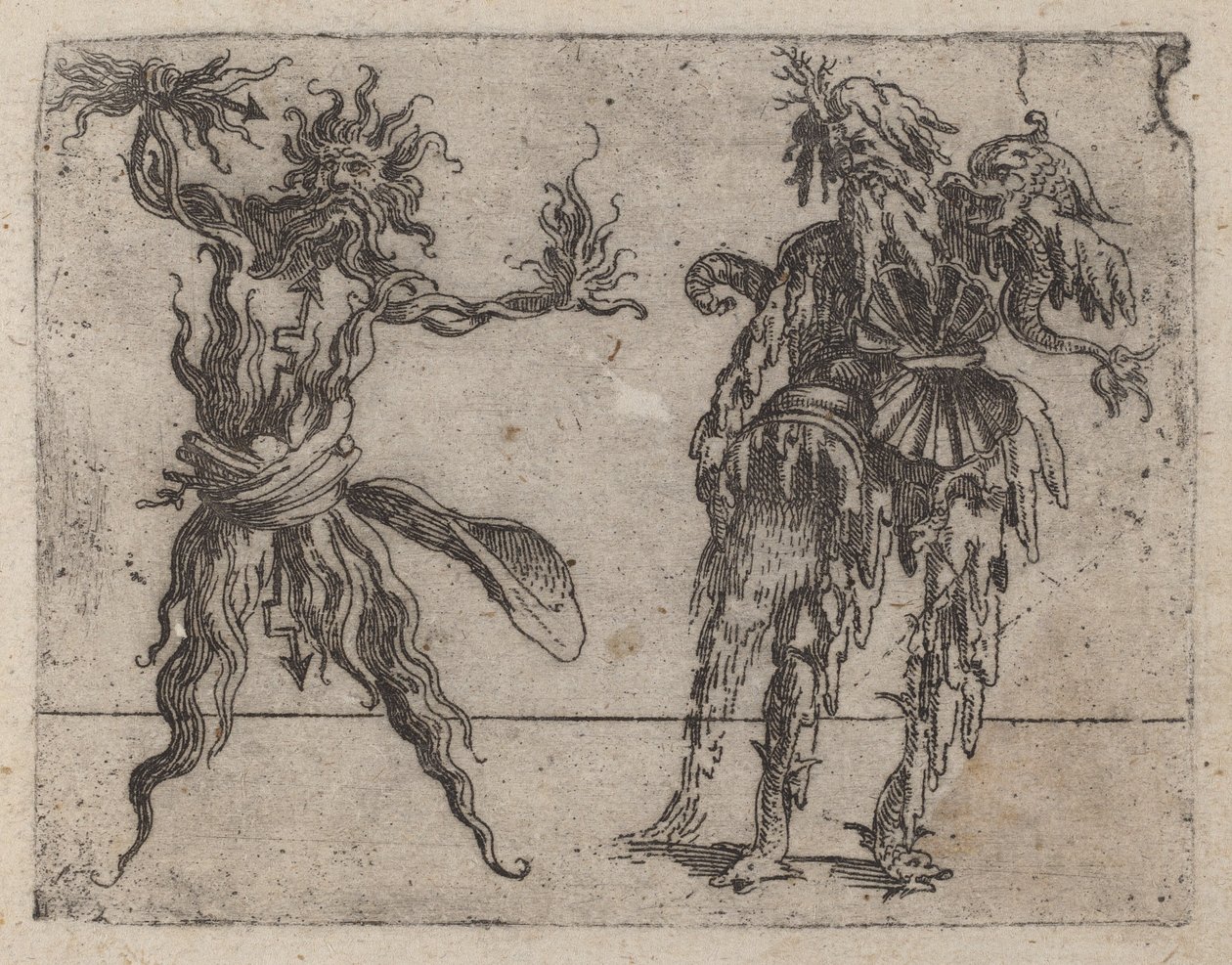 Fra "Bizzarie di diverse figurer" av Giovanni Battista Bracelli