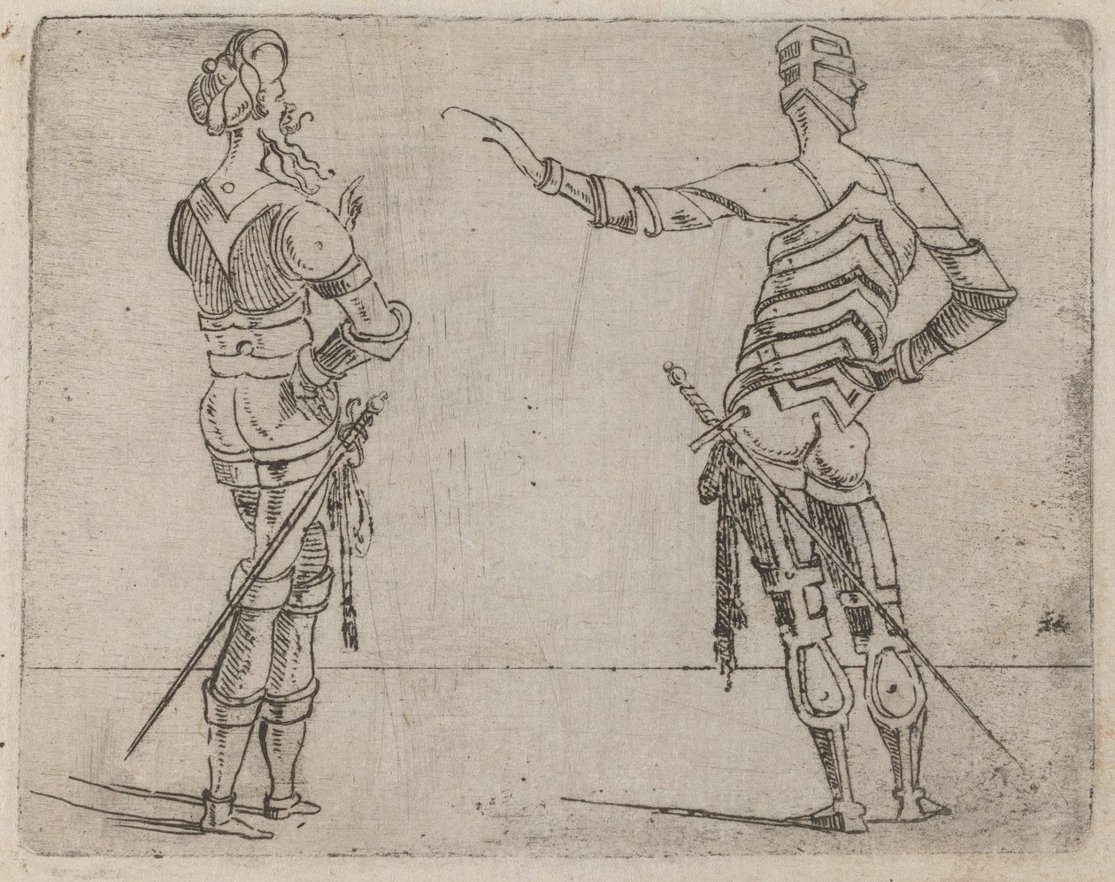 Fra "Bizzarie di diverse figurer" av Giovanni Battista Bracelli