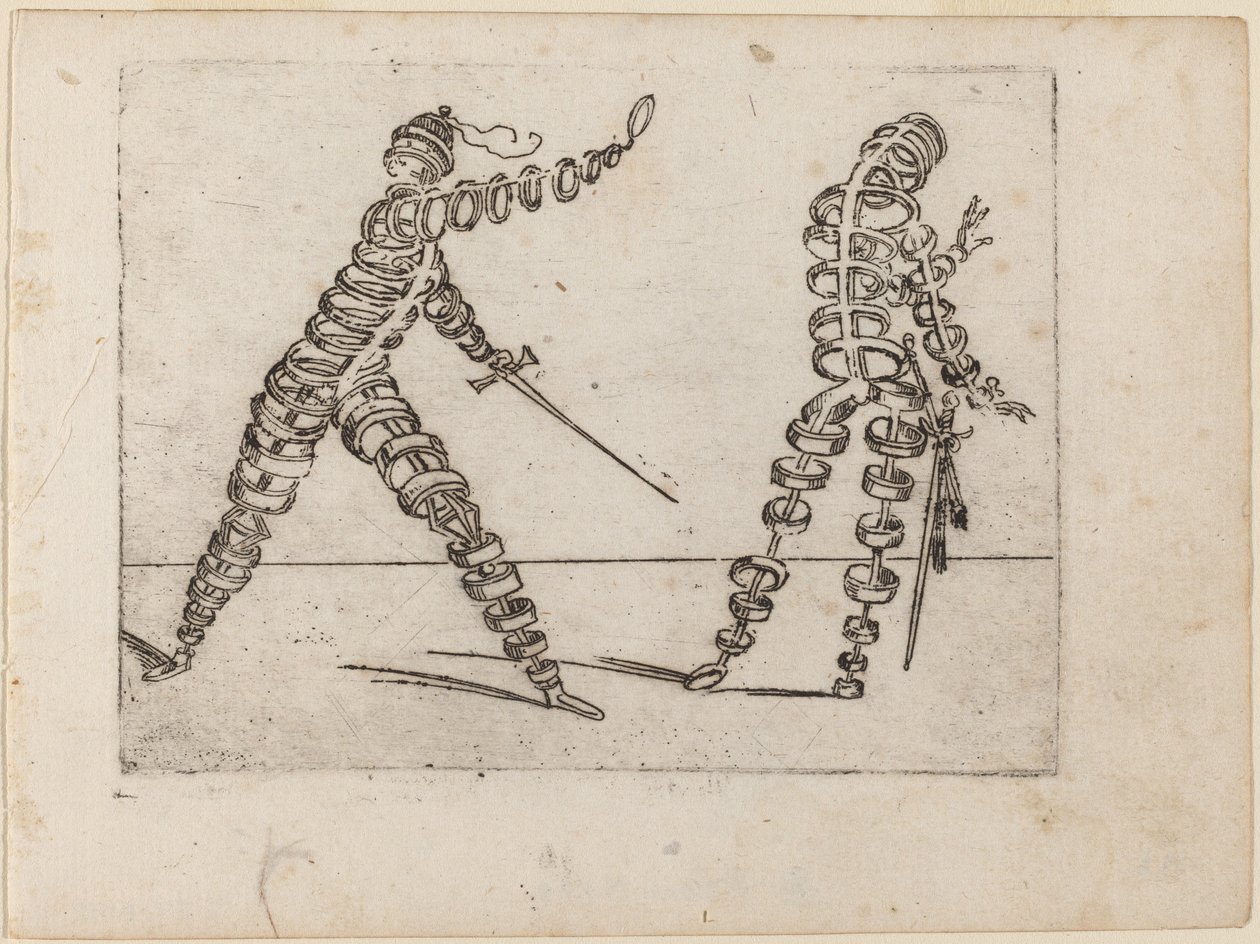 Fra "Bizarre of Various Figures" av Giovanni Battista Bracelli