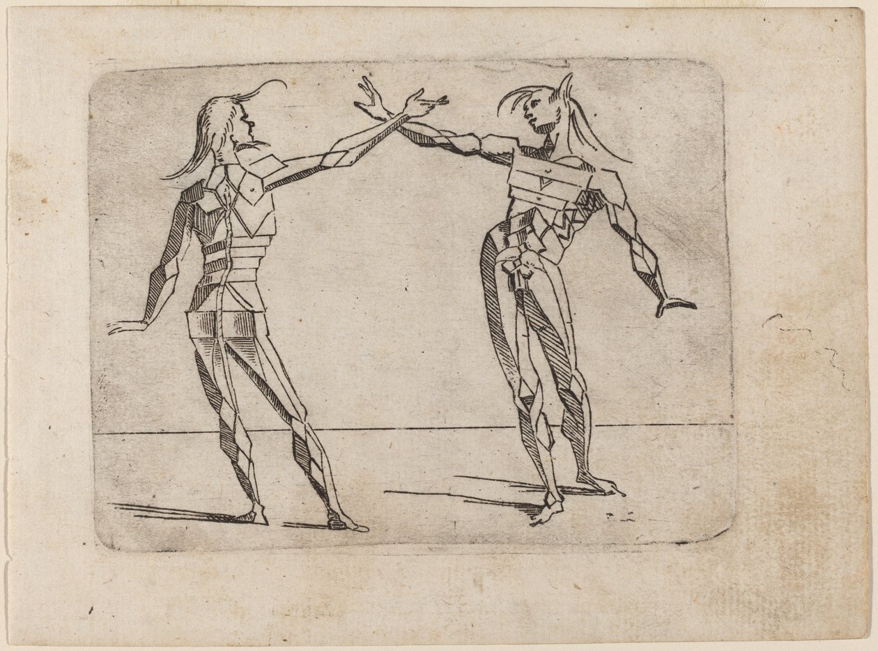 Fra "Bizzarie di diverse figurer" av Giovanni Battista Bracelli